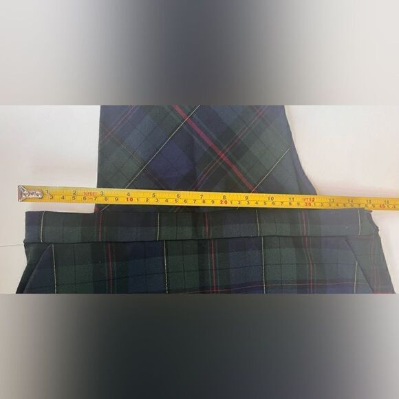 Forever 21 Jumper Dress Medium Plaid Navy Green NWT - Picture 4 of 6